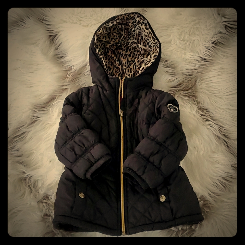 Girls Pink Platinum Coat